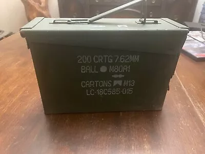 Military 30 CAL M19A1 Empty AMMO CAN 7.62mm BOX .30 CALIBER Good Condition • $19.89