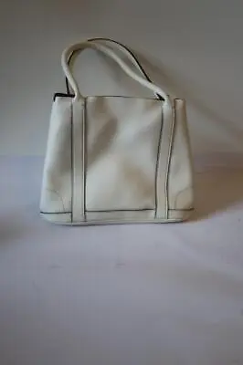 *NWD Womens J.Crew Borge Garveri White Pebbled Leather Tote Handbag • $24.99