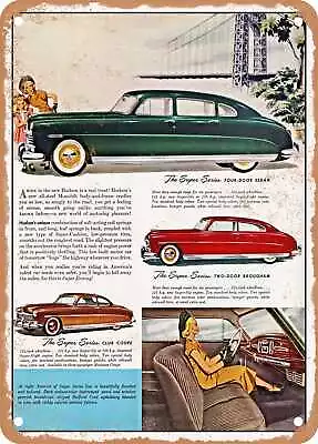 METAL SIGN - 1948 Hudson Super Series Vintage Ad • $21.95