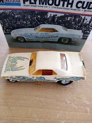 Monogram Plymouth Cuda Funny Car Great White Cuda  1/24 • $167.77