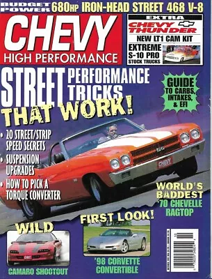 Chevy High Performance 1997 Oct - '70 Chevelle Convlt1 Cam Kit S-10 Pro Stock • $7.99