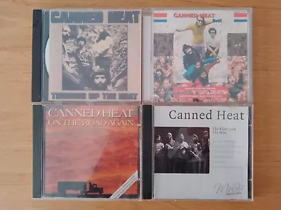4 DIFFERENT CANNED HEAT CD's (ALL EXCELLENT) • £10
