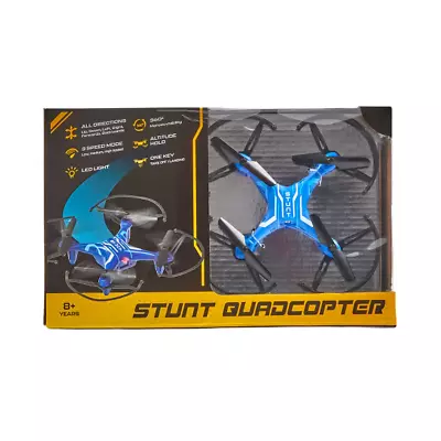 QUADCOPTER Mini RC Drone BLUE MINI STUNT AIRCRAFT Remote Control - FREE POSTAGE • $48.88