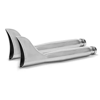 Exhaust Fishtai Pair For Moto Guzzi California Chrome • $194.99