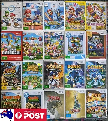 Original Nintendo Wii Games - 250+ Titles Available *PAL* **OZ Seller**  • $99.90