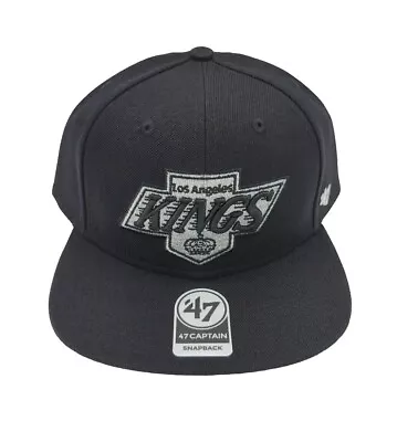 Los Angeles Kings Hat Cap '47 Captain No Shot Black Snapback Adjustable New NHL • $25.99