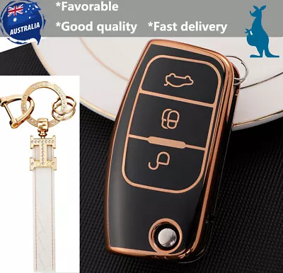 TPU Key Fob Cover For Ford FG XR6T FPV Falcon ST Territory Focus Mondeo Black • $18.99