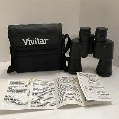 Vivitar Binoculars 7 X 50 Coated Optics Sports Nature Concerts Case Covers Ins • $29.99