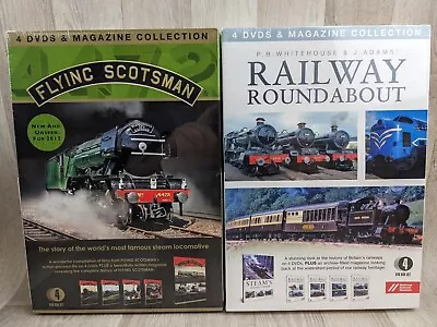 Flying Scotsman/Railway Roundabout 2 X 4-DVD Box Sets NEW • £10