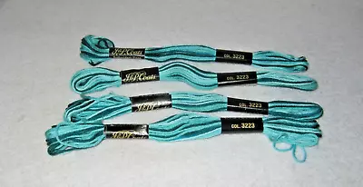 J & P Coates - Embroidery Floss - Lot Of 4 - Variegated Teal's - # 3223 - New • $6