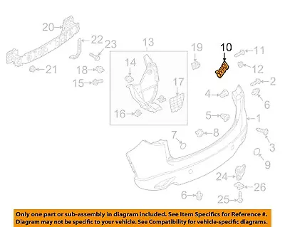 MAZDA OEM 13-16 CX-5 REAR BUMPER-Retaining Bracket Left KD53502J1A • $13.33