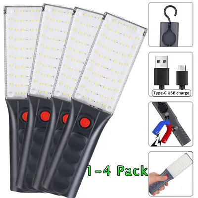 Lot Magnetic Rechargeable COB LED Work Light Lamp Flashlight Rechargeable Torch • $11.99
