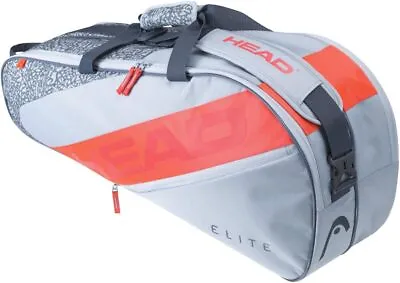 HEAD Elite 6R Racket Bag One Size Grey/Orange  • £59.99