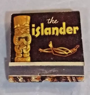 Vintage Tiki ....  Islander  Front Strike  Feature  Matchbook • $3.95