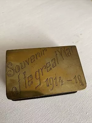£20 • Buy Trench Art Matchbox Holder