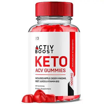 Activ Boost Keto ACV Gummies For Weight Loss  Fat Burn And Energy (60 Gummies) • $19.95