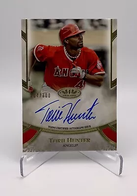 2021 Topps Tier One Torii Hunter Prime Performers On Card Auto # /300 Angels • $10.99