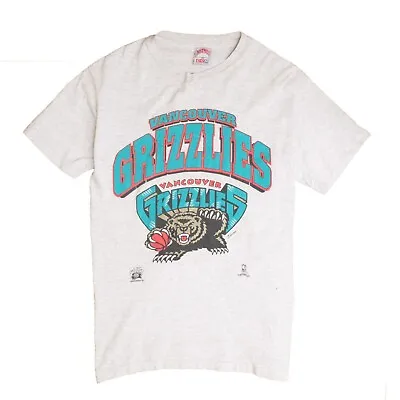 Vintage Vancouver Grizzlies T-Shirt Size Medium Gray NBA 1994 90s • $42.50