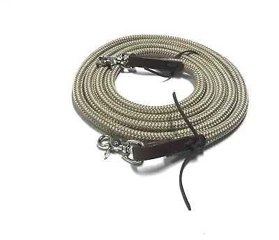 Tan Yacht Rope Reins Water Loops Tan Rope Reins With Trigger Snaps • $49