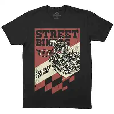 Street Bikers T-Shirt Motorcycles Ride Fast Skull Rider Speed Cafe Racer P300 • £11.99