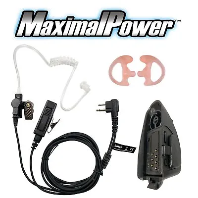 MaximalPower Acoustic Surveillance Earpiece Headset PTT Mic For MOTOROLA HT750 • $24.49