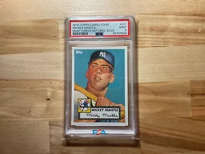 2010 Topps Mickey Mantle Cards Your Mom Threw Out Original Back PSA 9 • $69