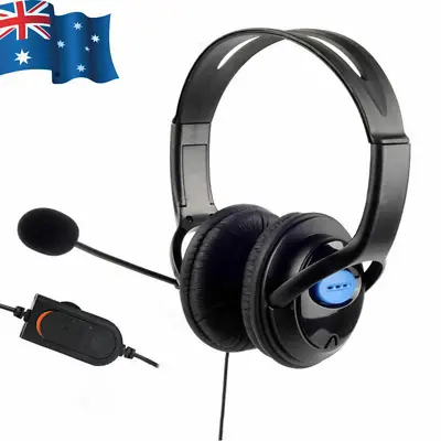 $19.95 • Buy Gaming Headset Headphone Microphone Volume Control For For PS4 PS5 XBOX SWITCH