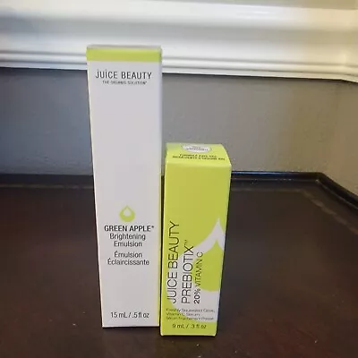 Juice Beauty Green Apple Brightening Emulsion & Prebiotix 20% Vitamin C New • $11.99