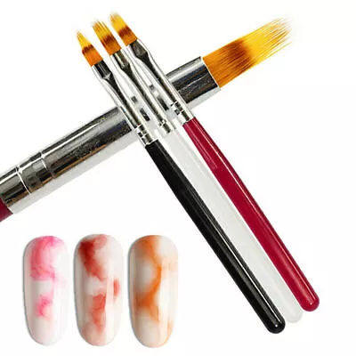 1Pcs Nail Art Brush Gradient Draw Polish Painting UV Gel Liner Pen Manicure • $6.95