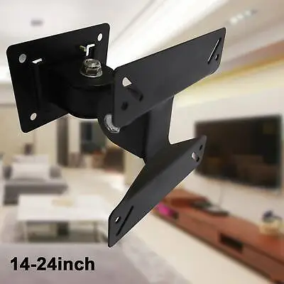 LCD LED TV Wall Bracket 14 15 17 19 22 24   Tilt Swivel Universal Mount Fixed UK • £5.89