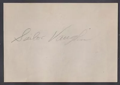 1934 Clarence Roy Vaughn Extremely Rare Baseball Autograph (Died 1937) • $799.95