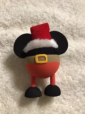 Disney Antenna Topper Ball Mickey Mouse With Santa Hat & Legs NWT • $4.50