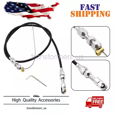 For LS1 Chevy 36  Stainless Steel Black Throttle Cable 4.8 5.3 5.7 6.0 Engine LS • $13.55