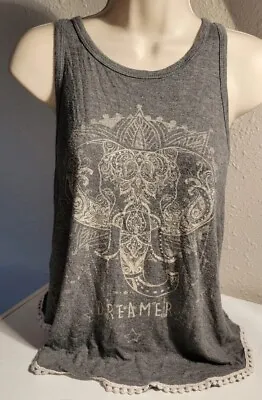 MoonChild Womans Tank Top Shirt Size Small Moon Stars  • $14.99