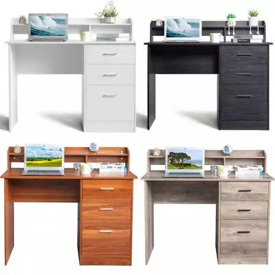 Computer Desk Laptop Workstation Table Home Office Wood Furniture 3 Drawers • $117.99