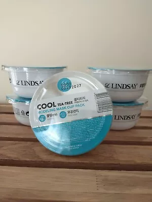 Lindsay Cool Tea Tree Modeling Mask Cup Pack 28g/cup- 5 Pieces • $12.99