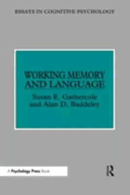 Working Memory And Language Paperback Susan E. Baddeley Alan D. • $7.76