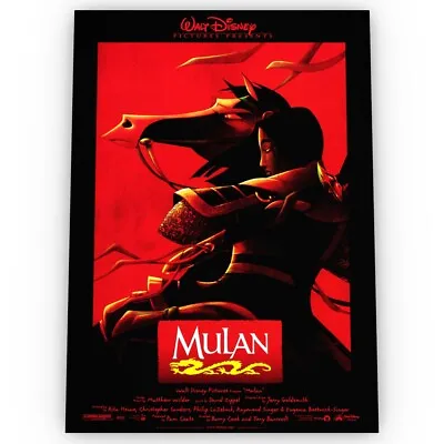 Mulan 1998 Version Movie Poster Satin High Quality A1 A2 A3 • £11.99