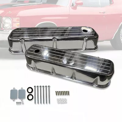 Tall Ball Milled Polished Valve Covers Fit Chevy Big Block BBC 396 427 502 65-95 • $105.88