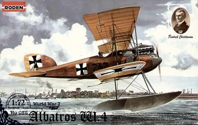£13.95 • Buy Roden 028 Albatros W.4 Floatplane Early Version 1:72 Aircraft Model Kit