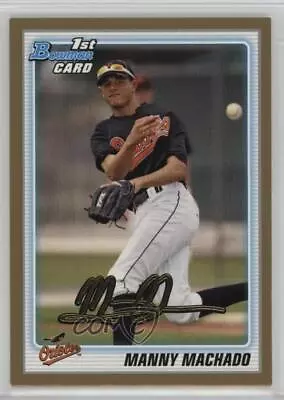 2010 Bowman Draft Draft Picks Gold Manny Machado #BDPP80 • $5.71