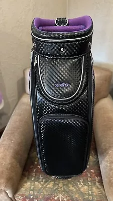 XXIO Women’s Golf Caddy Cart Bag Black Purple New 5-Way Divider • $289.99