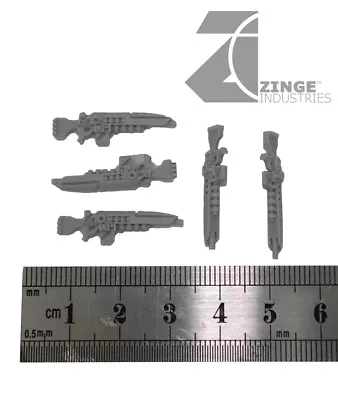 $7.55 • Buy Zinge Industries Infantry Laser Rifle Set Of 5 S-GAR07 New 28mm Scale