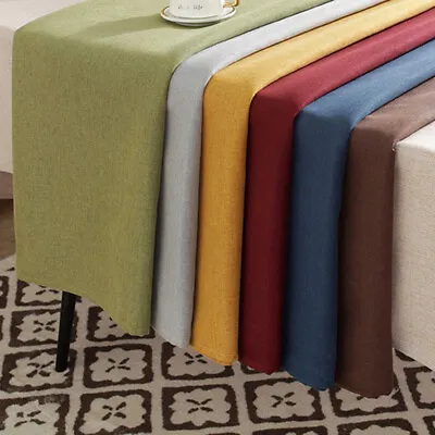 Solid Square Tablecloth Table Protector Cover Cloth Banquet Kitchen Decoration • $23.07