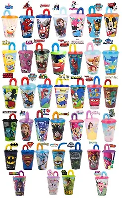 New Design Kids Character Sports Tumbler 430ML Drinking Plastic Cup With Straw  • £7.29