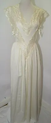 VTG Flora Nikrooz Sexy Seductive Silky Ivory Lace Open Side Bridal Lingerie SZ M • $64.99