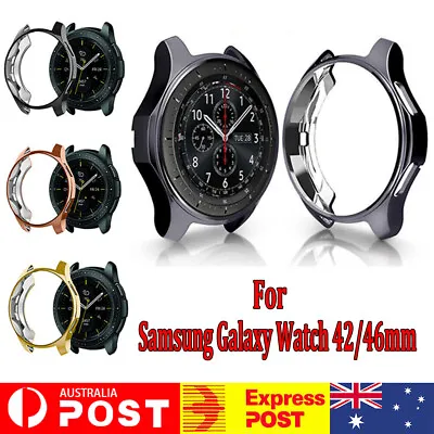 $8.99 • Buy TPU Frame Bumper Case Cover Shell For Samsung Galaxy Watch 4 Classic 42mm 46mm