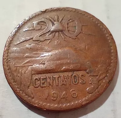 20 Centavos 1946 Mexico Coin • $1.99