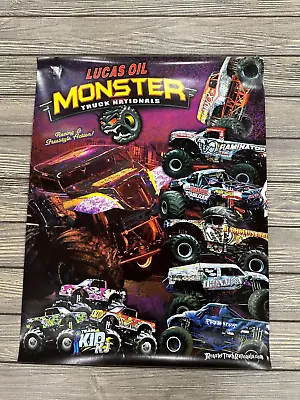 Vtg Lucas Oil Monster Truck Nationals Poster • $41.99