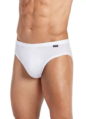 Jockey  Men's  Elance  Bikini - 3 Pack WHITE Size LARGE Soft 100% Cotton No-Fly • $17.50